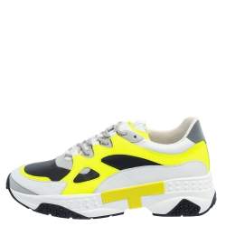 Pre Owned Tod's Multicolor Mesh And Leather Low Top Sneakers Size 43