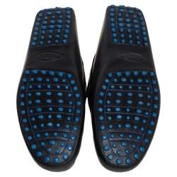 مملوكة مسبقًا Tod's Black Leather Penny Slip On Loafers Size 47