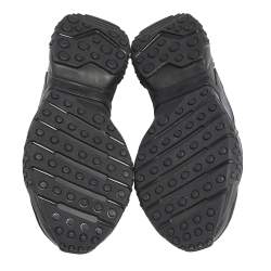 مملوكة مسبقًا Tod's Multicolor Leather And Suede Lace Up Sneakers Size 42.5