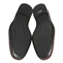 مملوكة مسبقًا Tod's Brown Leather Slip On Loafers Size 46.5