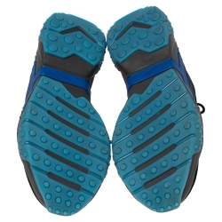 Pre Owned Tod's Multicolor Suede And Leather Low Top Sneakers Size 43