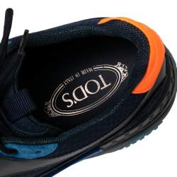 Pre Owned Tod's Multicolor Suede And Leather Low Top Sneakers Size 43