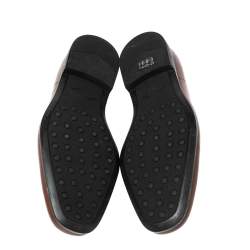 مملوكة مسبقًا Tod's Brown Leather Slip On Loafers Size 42.5