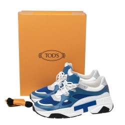 Pre Owned حذاء رياضي تودز شبك وجلد متعدد الألوان يرباط  مقاس 44