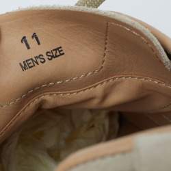 Pre Owned Tods Light Green Suede Perforated Low Top Sneakers Size 45.5