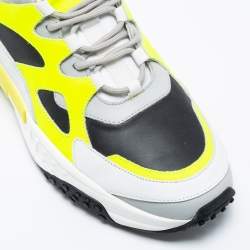 Tod's Multicolor Leather And Mesh Lace Up Sneakers Size 42