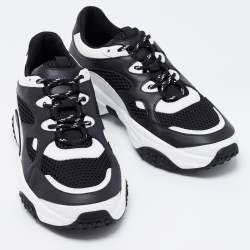 مملوكة مسبقًا حذاء رياضي تودز أكتيف سبورتي شبكة وجلد أبيض/أسود مقاس 42