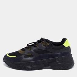 Tod's Multicolor Mesh And Leather Chunky Platform Sneakers Size 45