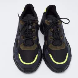 Tod's Multicolor Mesh And Leather Chunky Platform Sneakers Size 45