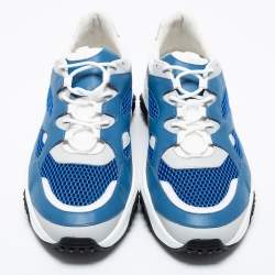 Tod's Multicolor  Mesh And Leather Chunky  Lace Up Sneakers Size 45