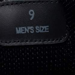 Pre Owned Tod's Black/White Mesh And Leather Low Top Sneakers Size 43