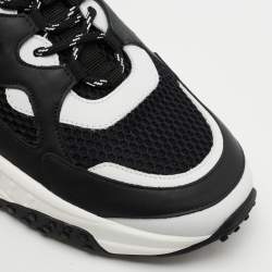 Pre Owned Tod's White/Black Leather Galleria Sneakers Size 43