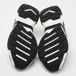 Pre Owned Tod's White/Black Leather Galleria Sneakers Size 43