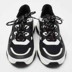 Pre Owned Tod's White/Black Leather Galleria Sneakers Size 43