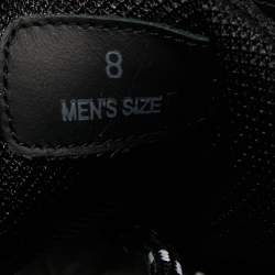 Pre Owned Tod's Black/White Leather Galleria Lace Up Sneakers Size 42