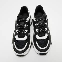 Pre Owned Tod's Black/White Leather Galleria Lace Up Sneakers Size 42