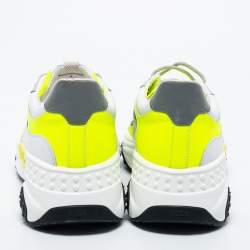 Pre Owned Tod's Multicolor Mesh and Leather Chunky Lace Up Sneakers Size 43