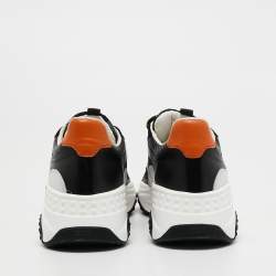 مملوكة مسبقًا Tod's Multicolor Mesh and Leather Chunky Lace Up Sneakers Size 42