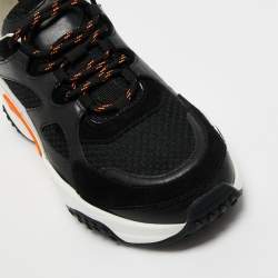 مملوكة مسبقًا Tod's Multicolor Mesh and Leather Chunky Lace Up Sneakers Size 42