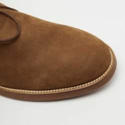 Pre Owned Tod's Brown Nubuck Leather Chukka Ankle Boots Size 44