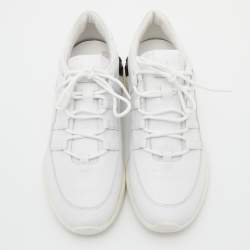 Pre Owned Tod's White Leather Low Top Sneakers Size 39.5