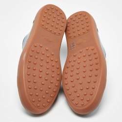 Tod's Blue Leather Low Top Sneakers Size 44.5