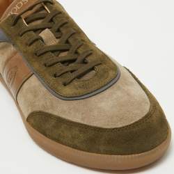 Tod's Multicolor Suede and Leather Low Top Sneakers Size 45.5