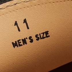 Pre Owned Tod's Black Leather City Gommino Bow Loafers Size 45.5