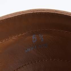 Tod's Brown Leather Cross Strap Flat Sandals Size 40