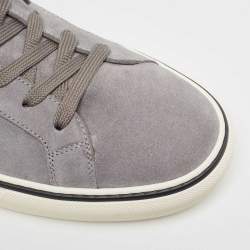 Tod's Grey Suede Low Top Sneakers Size 45.5