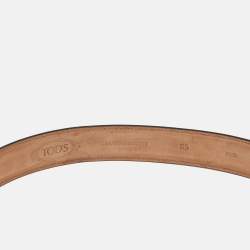 مملوكة مسبقًا Tod's 85 CM Buckle Belt Brown Leather