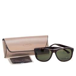 Tod's Brown Havana TO 165-F Square Sunglasses