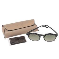 Tod's Black TO 180 Aviator Gradient Sunglasses
