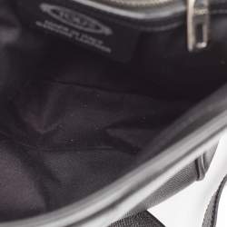 Tod's Black Leather Flap Messenger Bag
