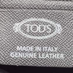 Tod's Black Leather Flap Messenger Bag