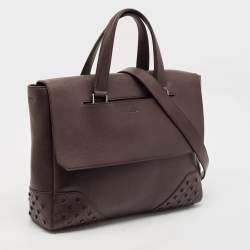 Tod's Burgundy Leather Gommino Tote