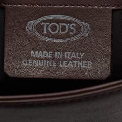 Tod's Burgundy Leather Gommino Tote
