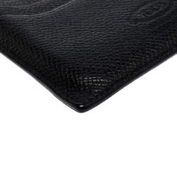 Tod's Black Leather Pocket Card Holder