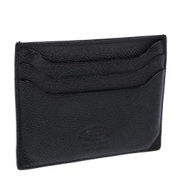 Tod's Black Leather Pocket Card Holder