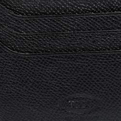 Tod's Black Leather Pocket Card Holder