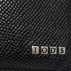 Tod's Black Leather Pocket Card Holder