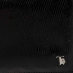 Tod's Black Patent Leather Bifold Wallet
