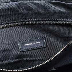 Tod's Blue/Black Nylon And Leather Zip Convertible Briefcase/Backpack