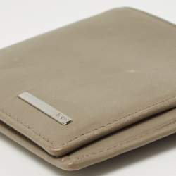 Tod's Olive Green Leather Bifold Wallet