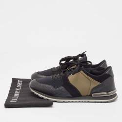 Tod's Tricolor Suede and Leather  Lace Up Sneakers Size 41