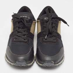 Tod's Tricolor Suede and Leather  Lace Up Sneakers Size 41