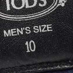 Pre Owned Tod's Navy Blue Canvas and Suede 1T Running Sneakers Size 44.5