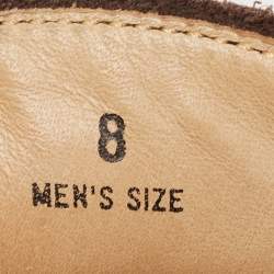 مملوكة مسبقًا Tod's Brown Nubuck Leather Gommino Driving Loafers  Size 42