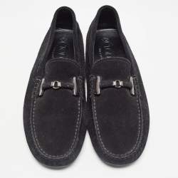 Tod's Black Suede Slip On Loafers Size 42