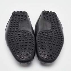 Tod's Black Leather Loafer Mules Size 41